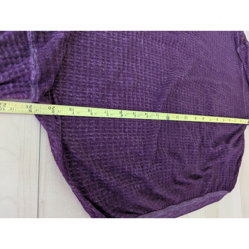 We The Free Long Sleeve Purple Off the‎ Shoulder Relaxed Shirt - Picture 6 of 9